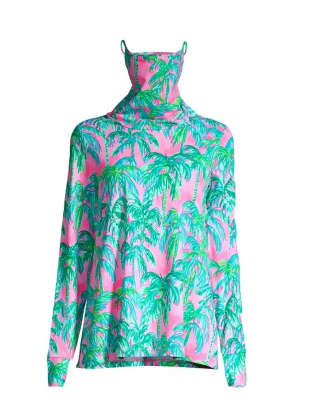 NWT Lilly Pulitzer Lilshield UPF 50+ Long Sleeve Top Pink Blossom Suite Views M